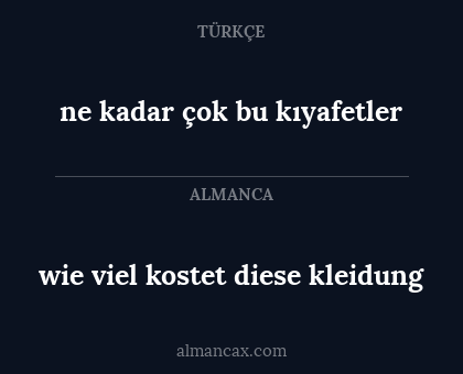 ne kadar çok bu kıyafetler - wie viel kostet diese kleidung