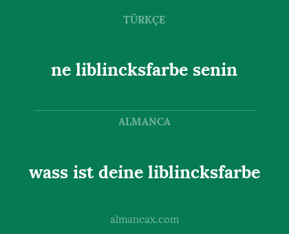ne liblincksfarbe senin - wass ist deine liblincksfarbe