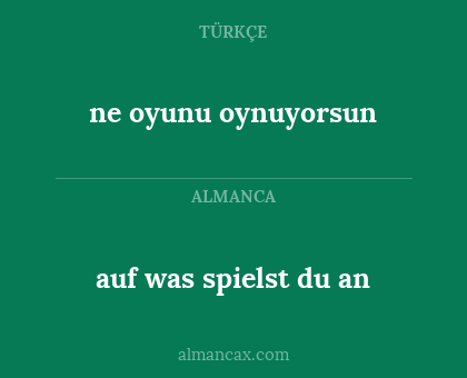 auf was spielst du an - ne oyunu oynuyorsun