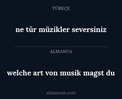 welche art von musik magst du - ne tür müzikler seversiniz