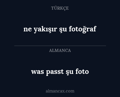 was passt şu foto - ne yakışır şu fotoğraf
