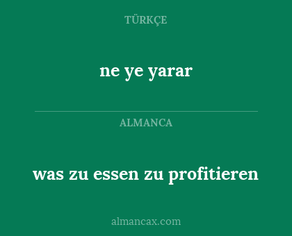 was zu essen zu profitieren - ne ye yarar