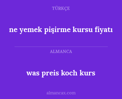 was preis koch kurs - ne yemek pişirme kursu fiyatı