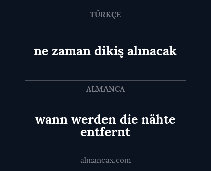 ne zaman dikiş alınacak - wann werden die nähte entfernt
