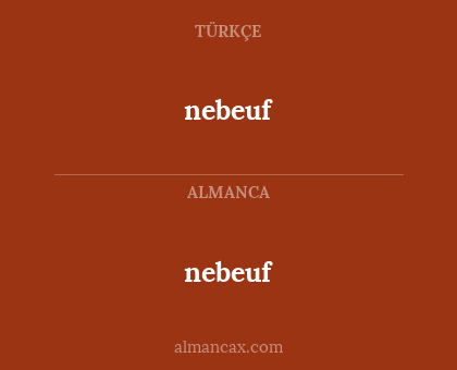 nebeuf - nebeuf