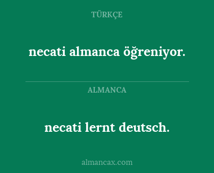 necati almanca öğreniyor. - necati lernt deutsch.