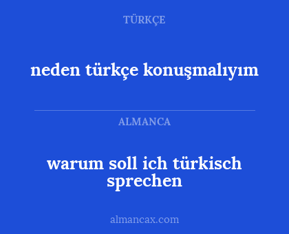 warum soll ich türkisch sprechen - neden türkçe konuşmalıyım