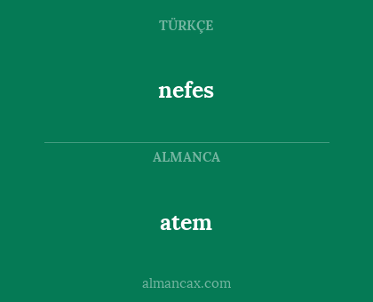 atem - nefes