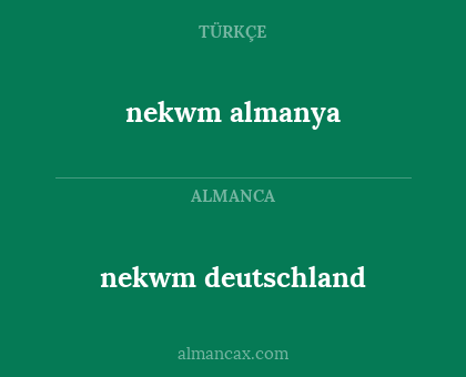 nekwm
almanya - nekwm deutschland