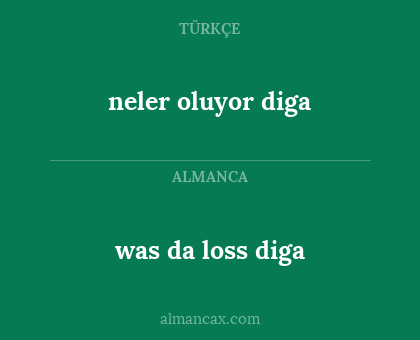 neler oluyor diga - was da loss diga