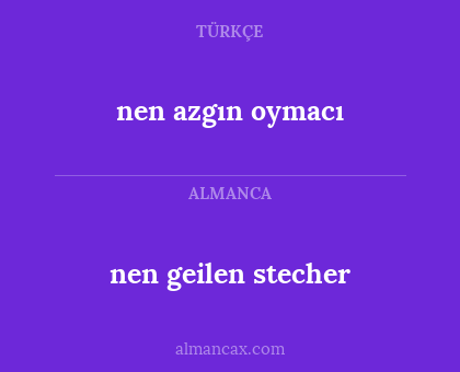 nen azgın oymacı - nen geilen stecher