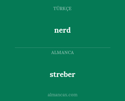 nerd - streber