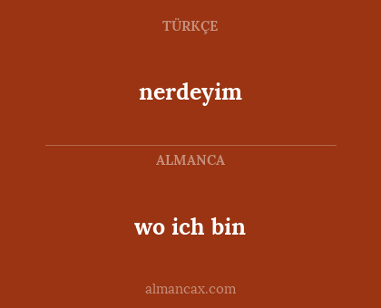 wo ich bin - nerdeyim