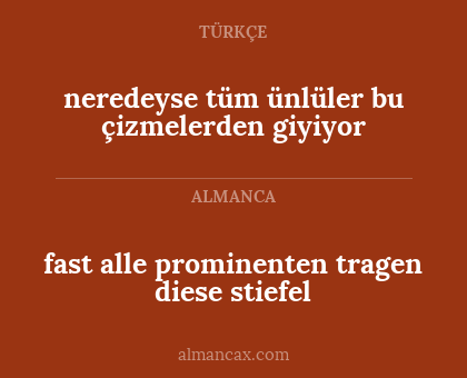 neredeyse tüm ünlüler bu çizmelerden giyiyor - fast alle prominenten tragen diese stiefel