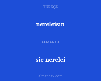 nereleisin - sie nerelei