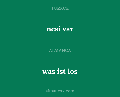 was ist los - nesi var
