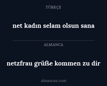 net kadın selam olsun sana - netzfrau grüße kommen zu dir