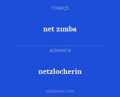 net zımba - netzlocherin
