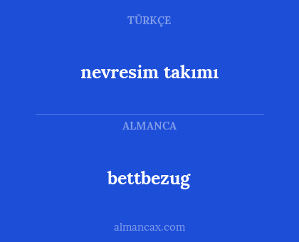 nevresim takımı - bettbezug