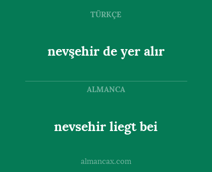 nevsehir liegt bei - nevşehir de yer alır