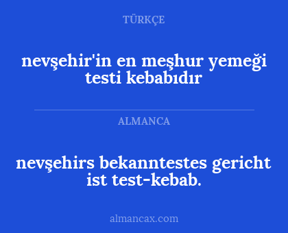 nevşehir'in en meşhur yemeği testi kebabıdır - nevşehirs bekanntestes gericht ist test-kebab.