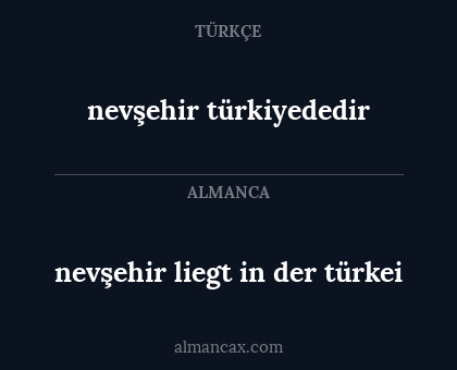 nevşehir türkiyededir - nevşehir liegt in der türkei