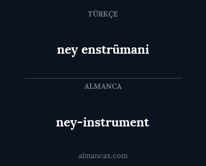 ney enstrümani - ney-instrument