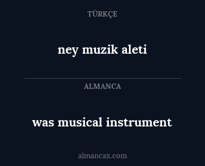 ney muzik aleti - was musical instrument