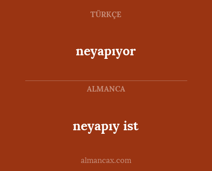 neyapıy ist - neyapıyor