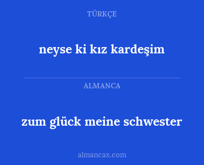 zum glück meine schwester - neyse ki kız kardeşim