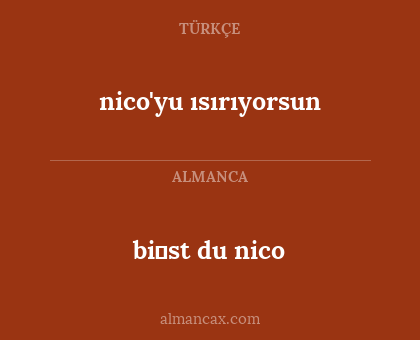 bi̇st du nico - nico'yu ısırıyorsun