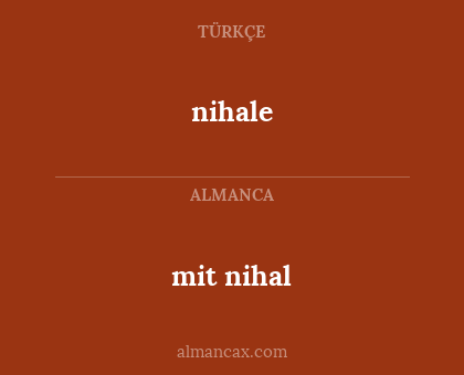 mit nihal - nihale