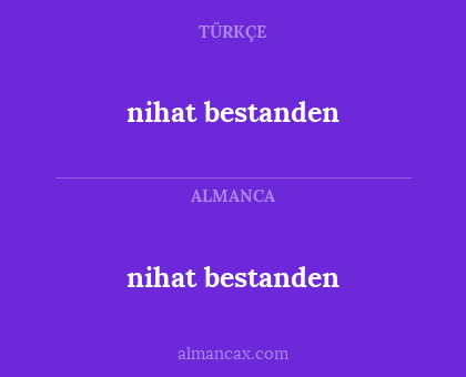 nihat bestanden - nihat bestanden