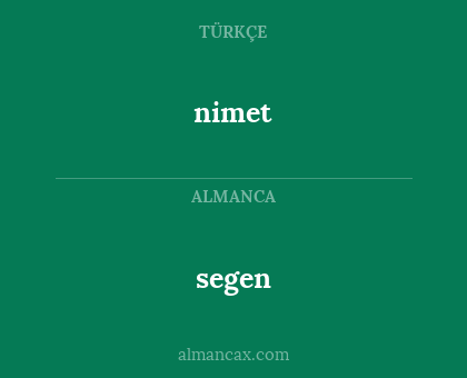 segen - nimet