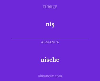 niş - nische