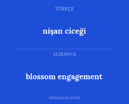 nişan ciceği - blossom engagement