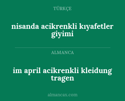 im april acikrenkli kleidung tragen - nisanda acikrenkli kıyafetler giyimi