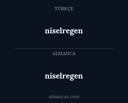 niselregen - niselregen