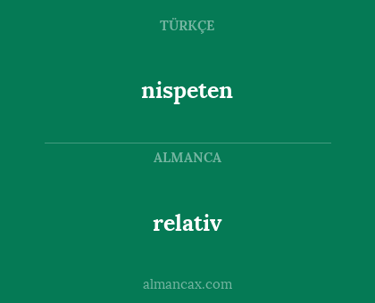 relativ - nispeten