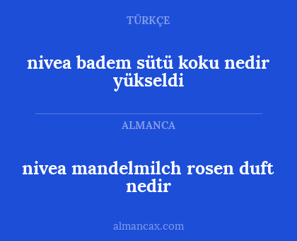 nivea mandelmilch rosen duft nedir - nivea badem sütü koku nedir yükseldi