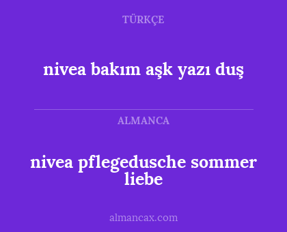 nivea pflegedusche sommer liebe - nivea bakım aşk yazı duş