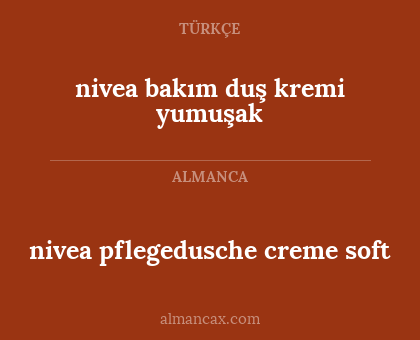 nivea bakım duş kremi yumuşak - nivea pflegedusche creme soft