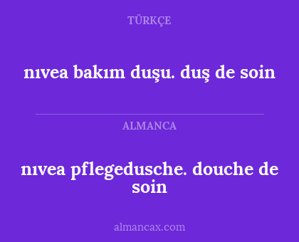nıvea bakım duşu. duş de soin - nıvea pflegedusche. douche de soin