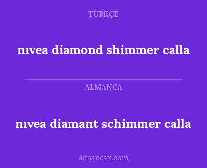 nıvea diamond shimmer calla - nıvea diamant schimmer calla