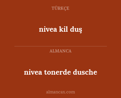 nivea tonerde dusche - nivea kil duş