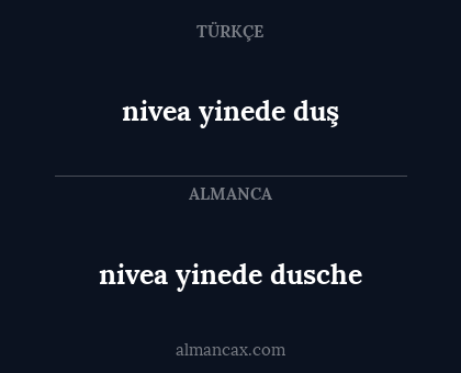 nivea yinede duş - nivea yinede dusche