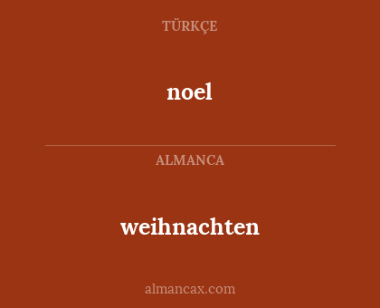 noel - weihnachten