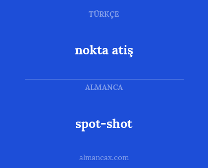 nokta atiş - spot-shot