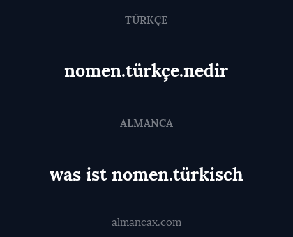 nomen.türkçe.nedir - was ist nomen.türkisch