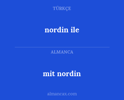 mit nordin - nordin ile